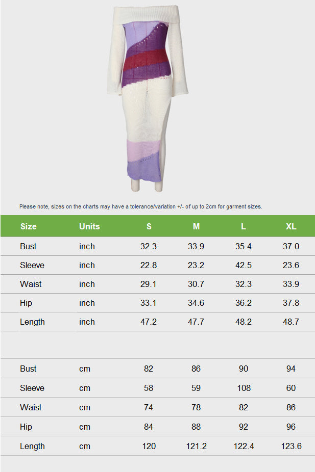 Purple Sheer Knitted Midi Dress Lavish Daily