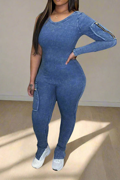 Ribbed Jumpsuit Lavish Daily