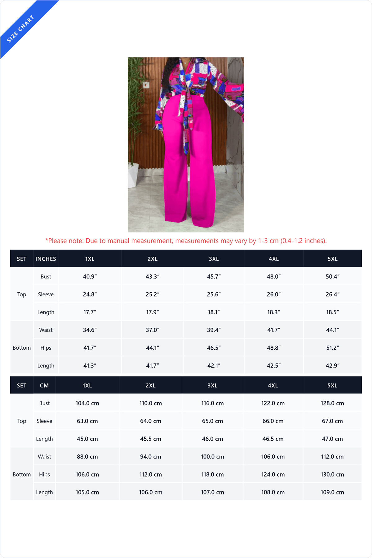 Plus Size Tie-Front Top & Pants Set Lavish Daily
