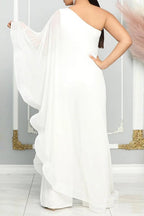 One Shoulder Batwing Jumpsuits Lavish Daily