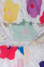 Strapless Printed Wide-Leg Jumpsuit Lavish Daily