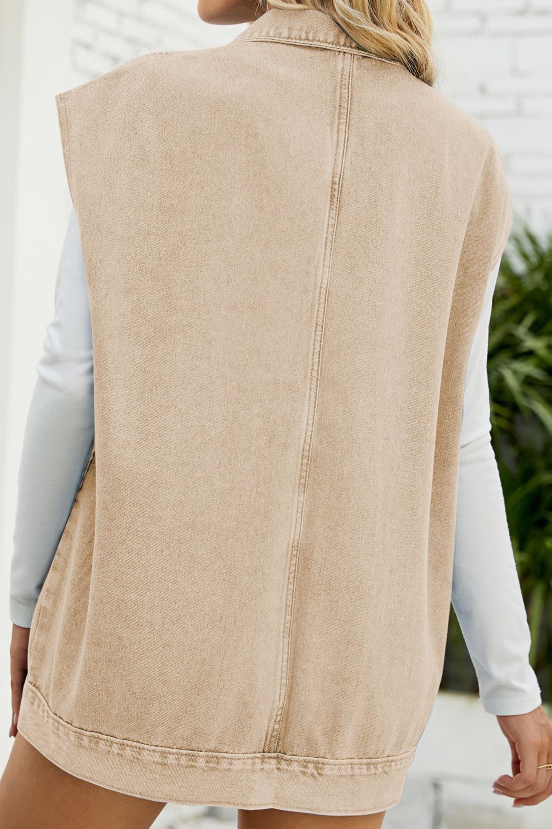 Vintage Oversized Denim Jean Vest Lavish Daily