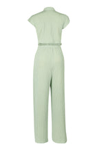 Striped Button-Up Sleeveless Jumpsuit Lavish Daily