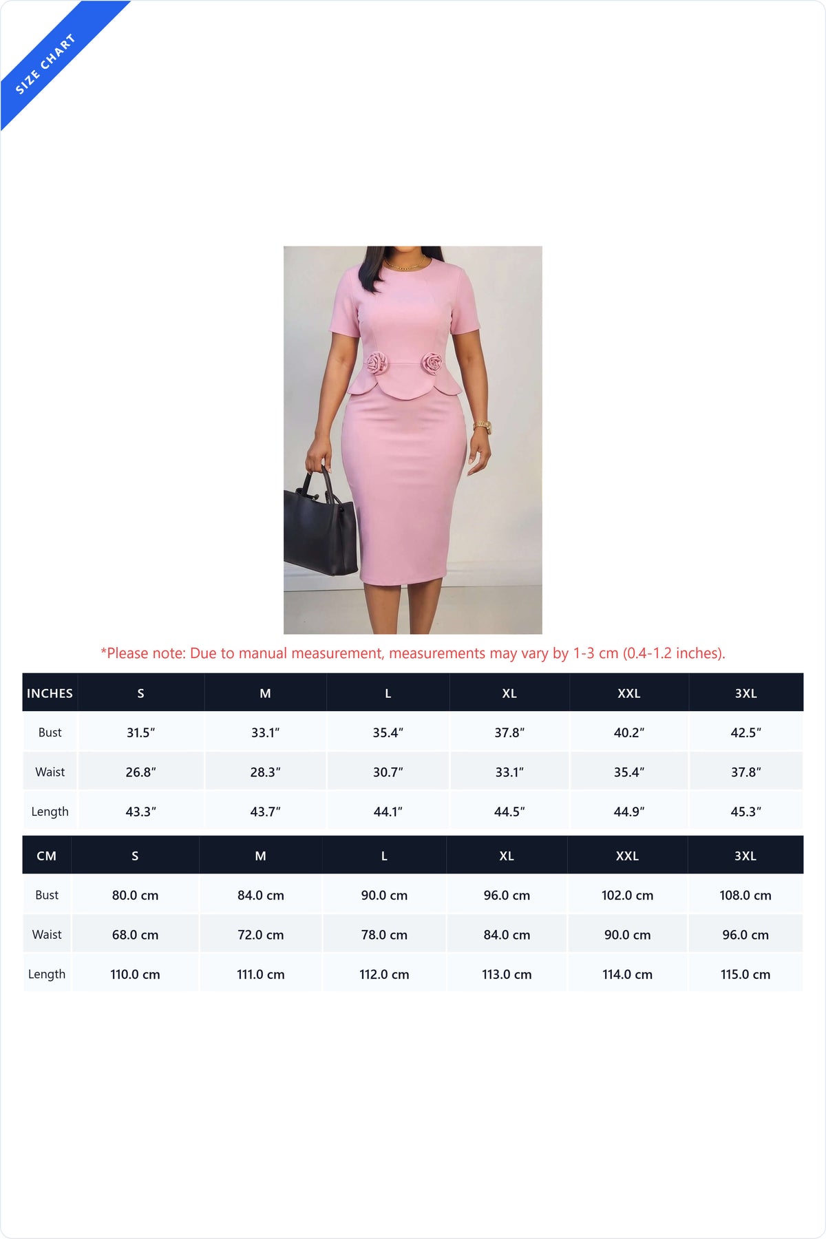 3D Floral Peplum Bodycon Midi Dress Lavish Daily