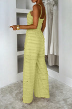 Sleeveless Wide Leg Spaghetti Strap Jumpsuit Lavish Daily