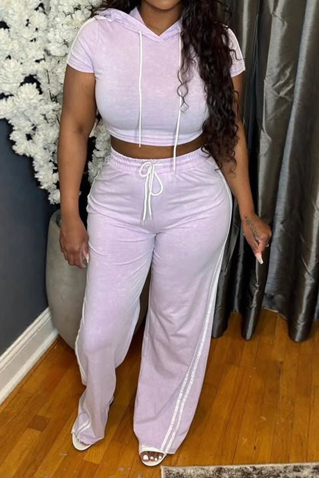 Washed Hoodie and Pants Casual Comfy Set Lavish Daily