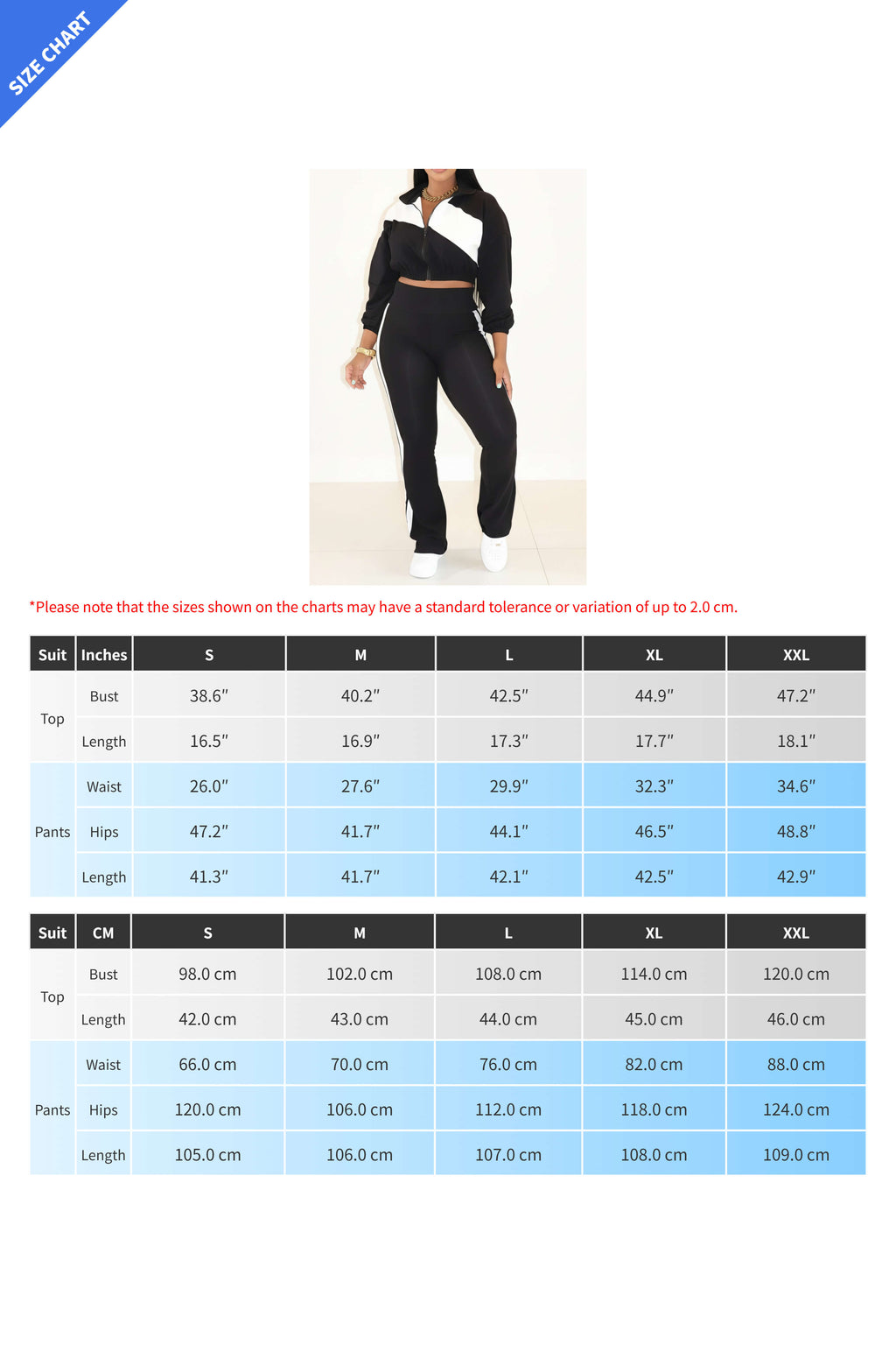 Colorblock Zip Up Jacket and Pants Set Lavish Daily