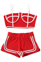 Sporty Contrast Trim 3-Piece Set Lavish Daily