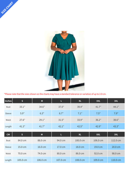 Short Sleeve Fit & Flare Stretch Dress Lavish Daily