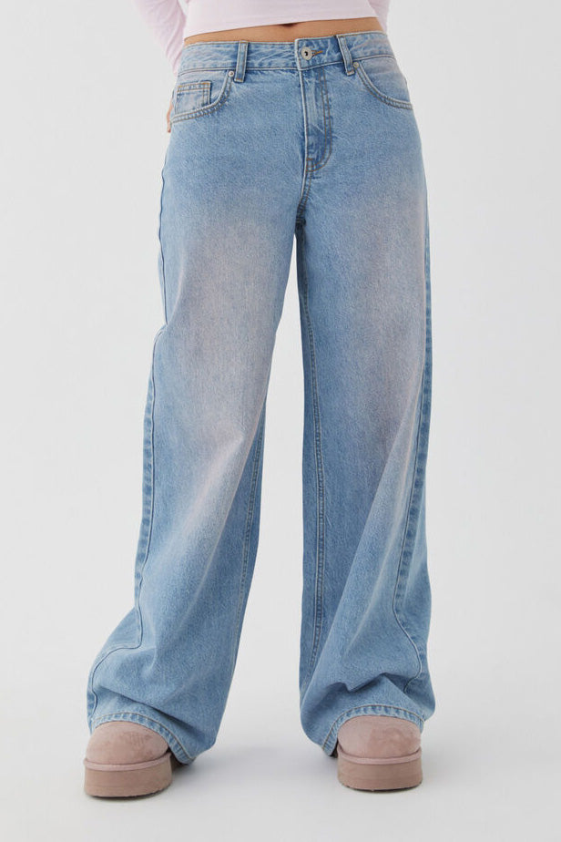 Vintage High Waist Loose Straight Wide Jeans Lavish Daily