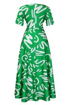 Tie-Waist Floral Print Short Sleeve Dress Lavish Daily