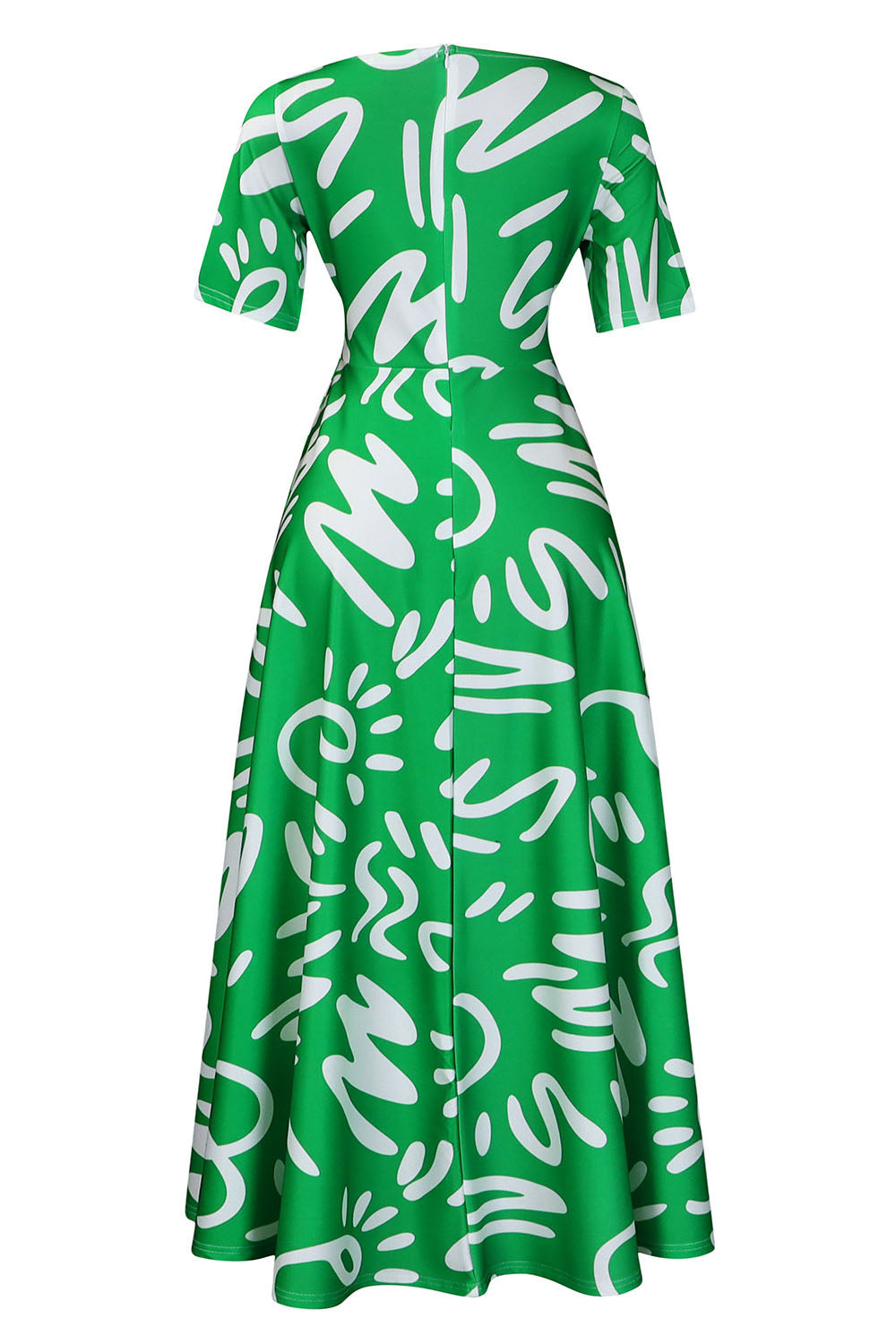 Tie-Waist Floral Print Short Sleeve Dress Lavish Daily