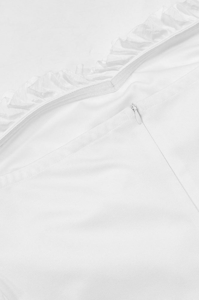 Asymmetrical Fringe Strapless Dresses Lavish Daily