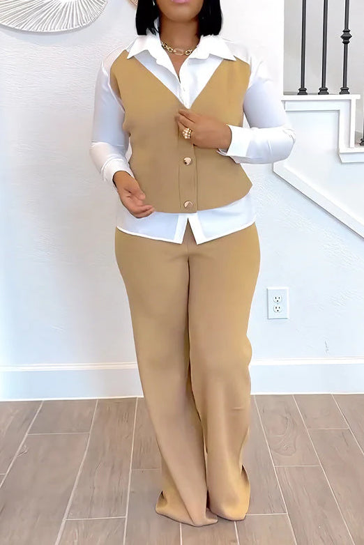 Vest Combo Shirt & Pants Set Lavish Daily