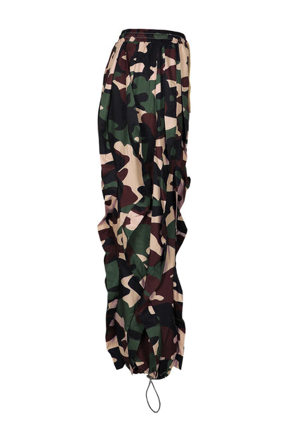 Statement Layered Ruffle Drawstring Harem Pants Lavish Daily