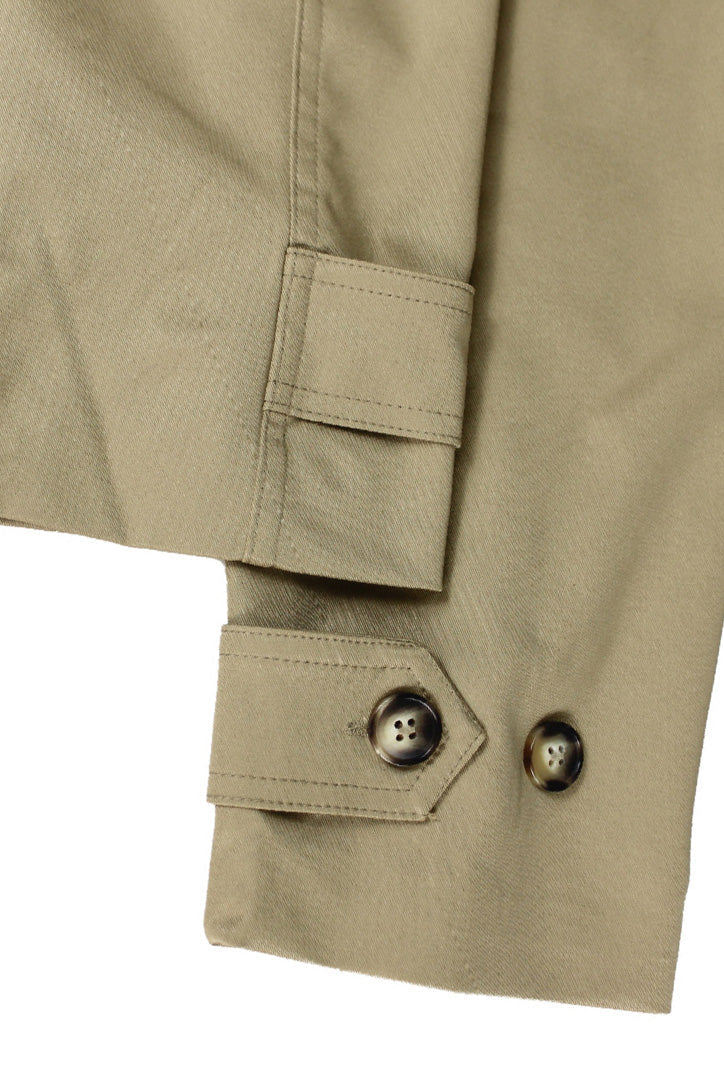 Cropped Trench Coat Lavish Daily