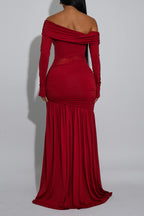 See-Through Mesh Maxi Dress Lavish Daily