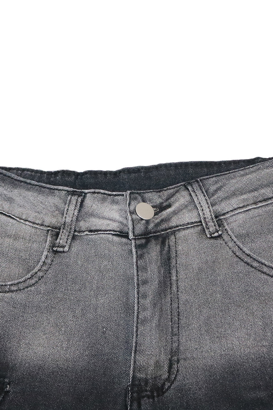 Casual Multi-Pocket Ombre Wide-Leg Jeans Lavish Daily