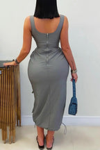 Stylish Casual Utility Pocket Dress Lavish Daily