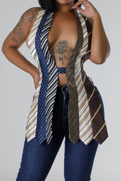 Ladies Sexy Long Vest Tops Lavish Daily