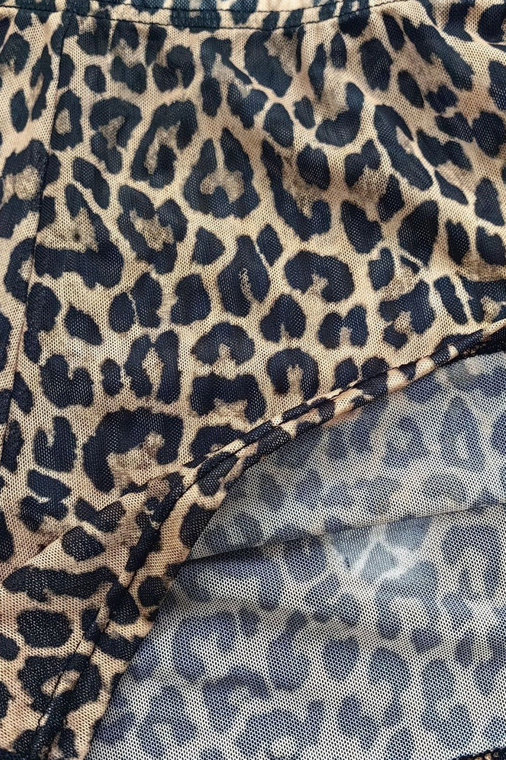 Sheer Mesh Leopard Jumpsuit Lavish Daily