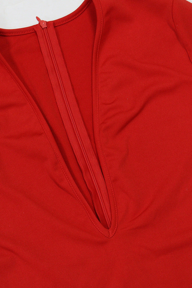 V-Neck Rhinestone Jumpsuit Lavish Daily