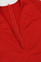 V-Neck Rhinestone Jumpsuit Lavish Daily