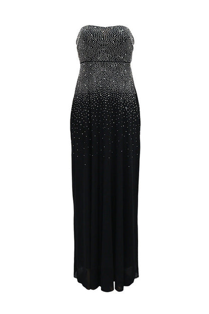 Strapless Hot Drilling Backless Lace-Up Gown Lavish Daily