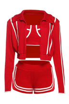 Sporty Contrast Trim 3-Piece Set Lavish Daily