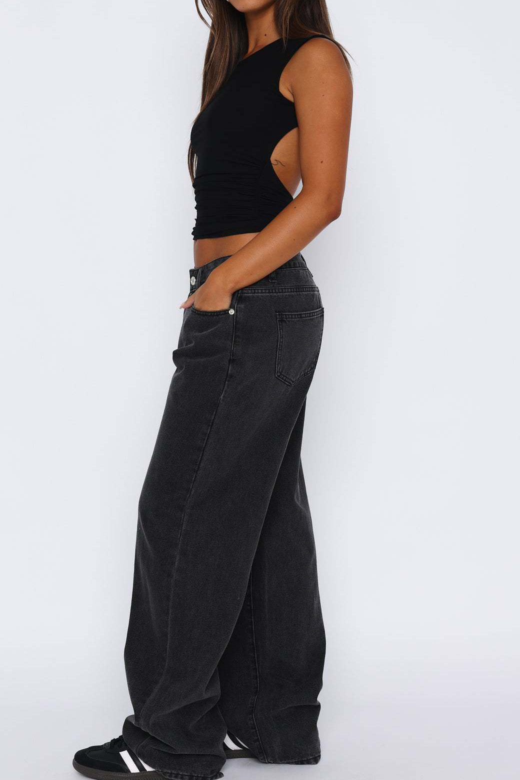 Low Rise Wide Leg Jeans Lavish Daily
