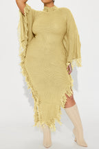 Sweater Maxi Dress LavishDaily