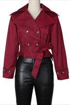 Cropped Trench Coat LavishDaily