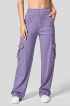 High Rise Wide Leg Cargo Jeans Lavish Daily