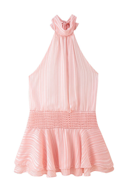 Tie Back Mini Dress Lavish Daily