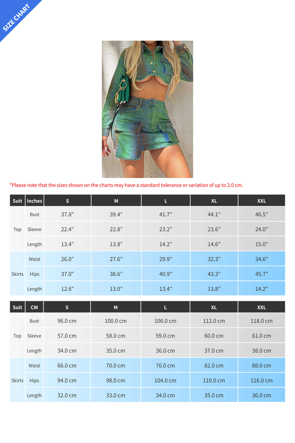 Cropped Denim Jacket and Cargo Skirt Set Lavish Daily