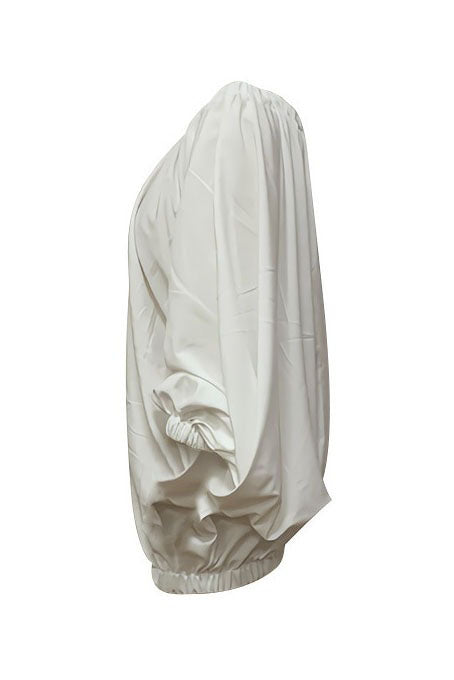 Solid Off-The-Shoulder Bubble Hem Mini Dress Lavish Daily