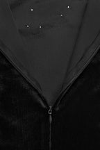 Elegant Velvet Rhinestone Dress LavishDaily