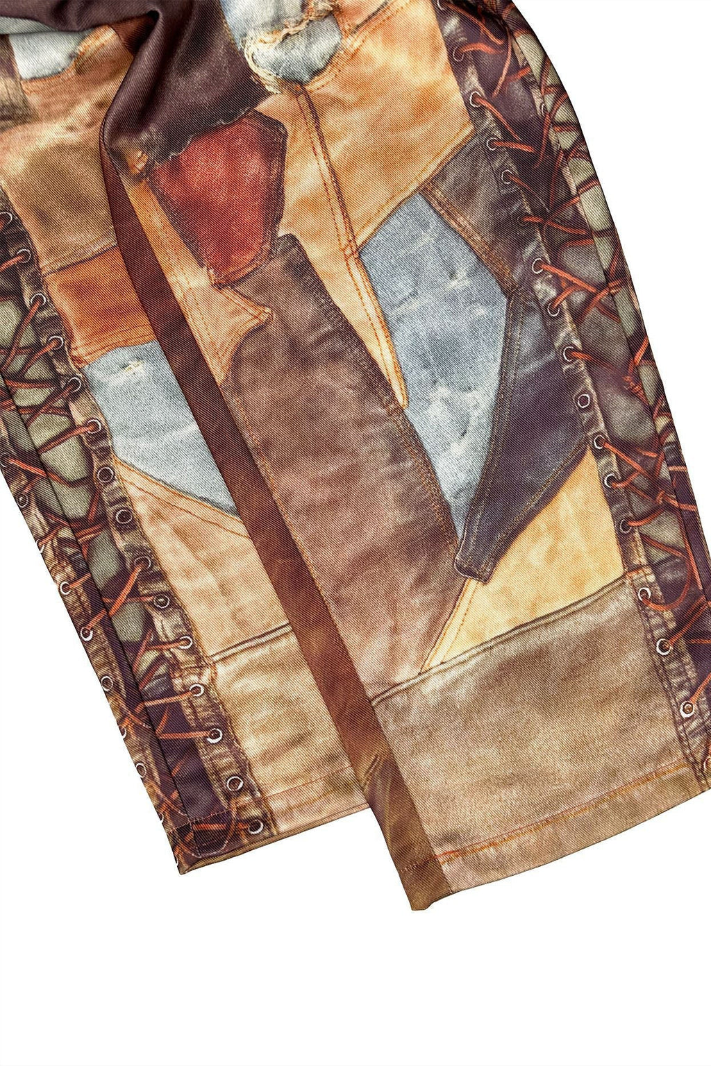 Printed Wide-Leg Casual Trousers Lavish Daily