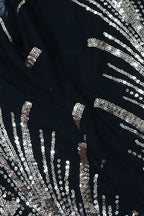 Sequin Lantern Sleeve Party Jumpsuit Lavish Daily