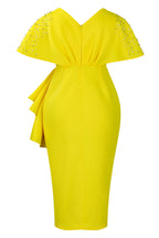 Beaded Ruffled Split Party Dress Lavish Daily