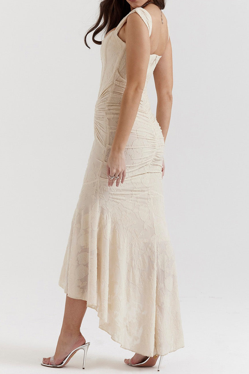 Boned Corset Mermaid Bodycon Maxi Dress Lavish Daily