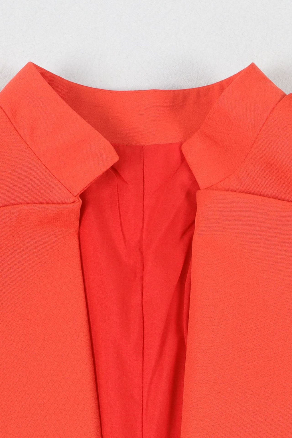 Solid Color Notch Lapel Long Suit Two-Piece Set Lavish Daily