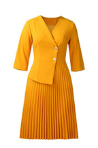 Elegant Pleated Midi Dress Lavish Daily