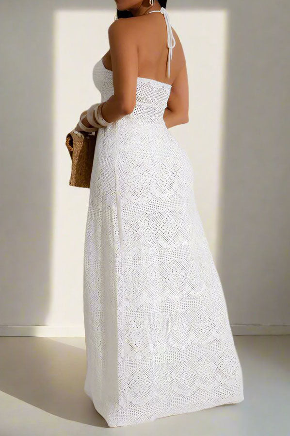 Lace Hollow Out Wide Leg Sets Lavish Daily