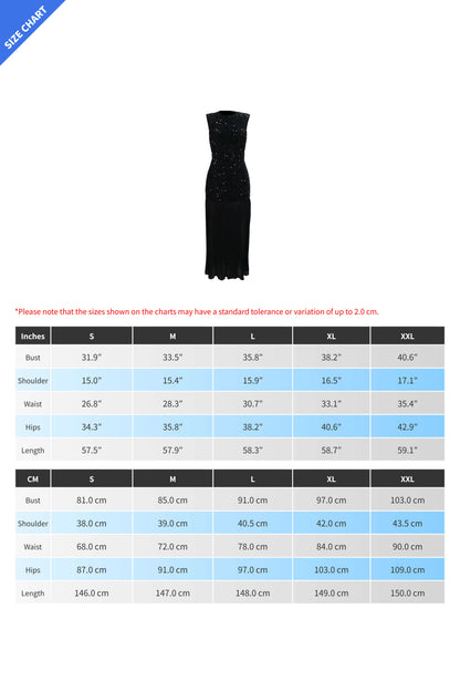 Sparkling Velvet & Chiffon Maxi Dress Lavish Daily