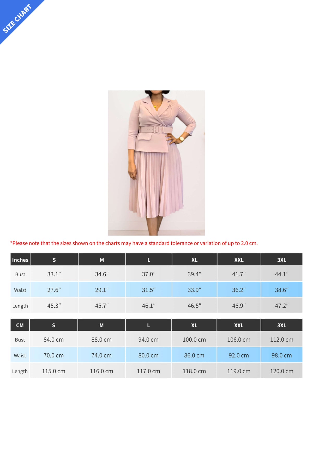 Elegant Blazer Collar Pleated Dress Lavish Daily