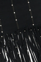 Fringed Embellished Bandage Dress LavishDaily