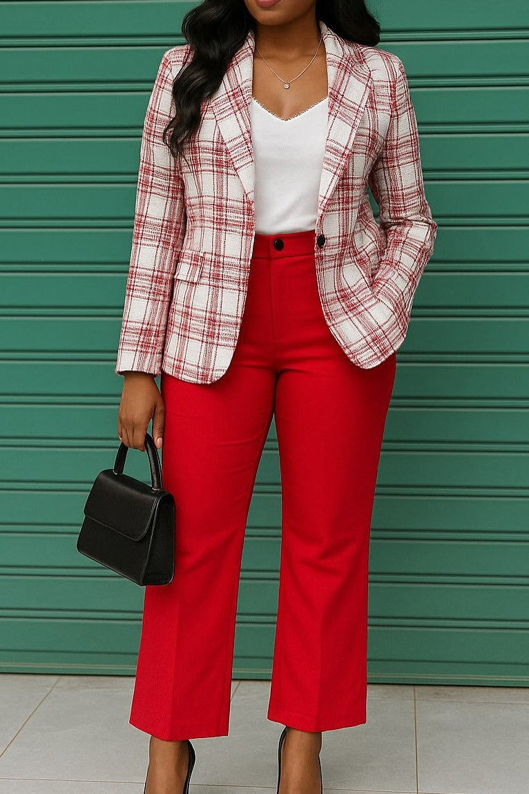 Casual Blazer and Pants Workwear Set LavishDaily
