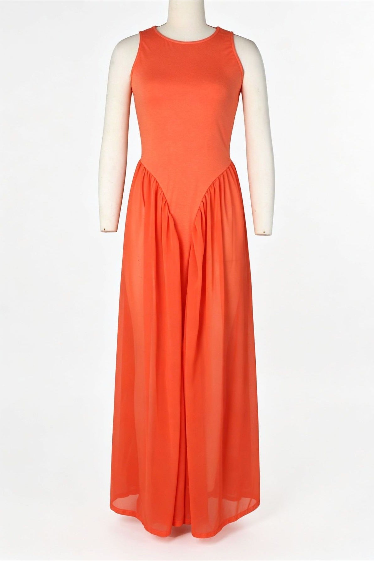 Spliced Chiffon Pleated Maxi Dress Lavish Daily