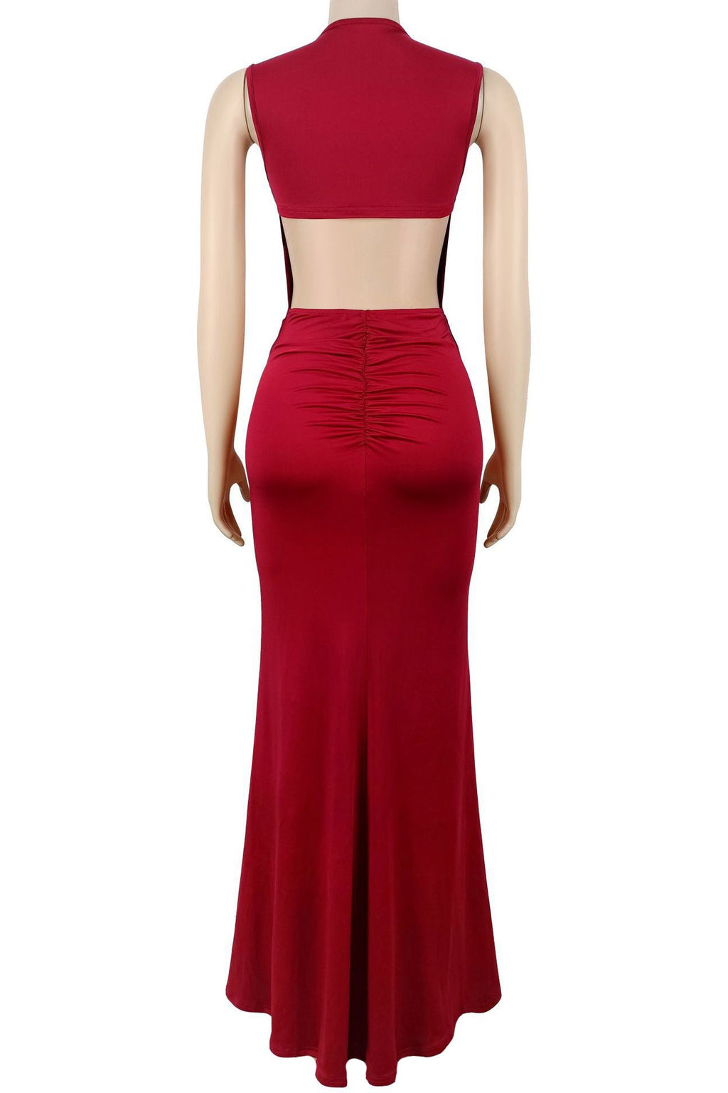 Slim Fit Backless Sleeveless Dress LavishDaily